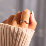 You've Survived Too Many Storms - Minimalist Wave Ring