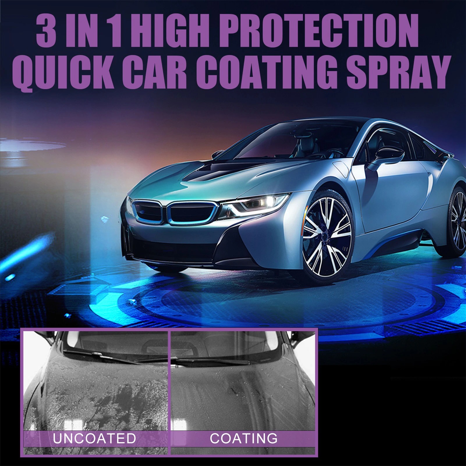 3 in 1 Ceramic Car Coating Spray (Buy 2 get 1 free)