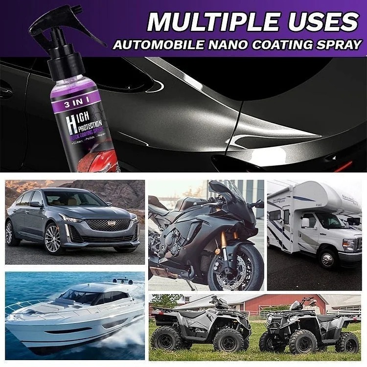 3 in 1 Ceramic Car Coating Spray (Buy 2 get 1 free)