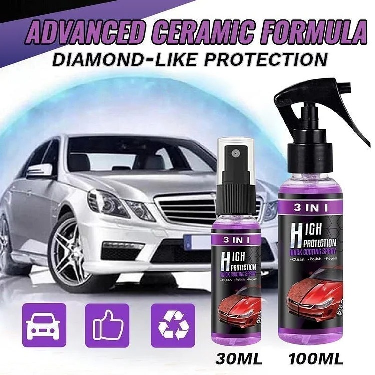 3 in 1 Ceramic Car Coating Spray (Buy 2 get 1 free)