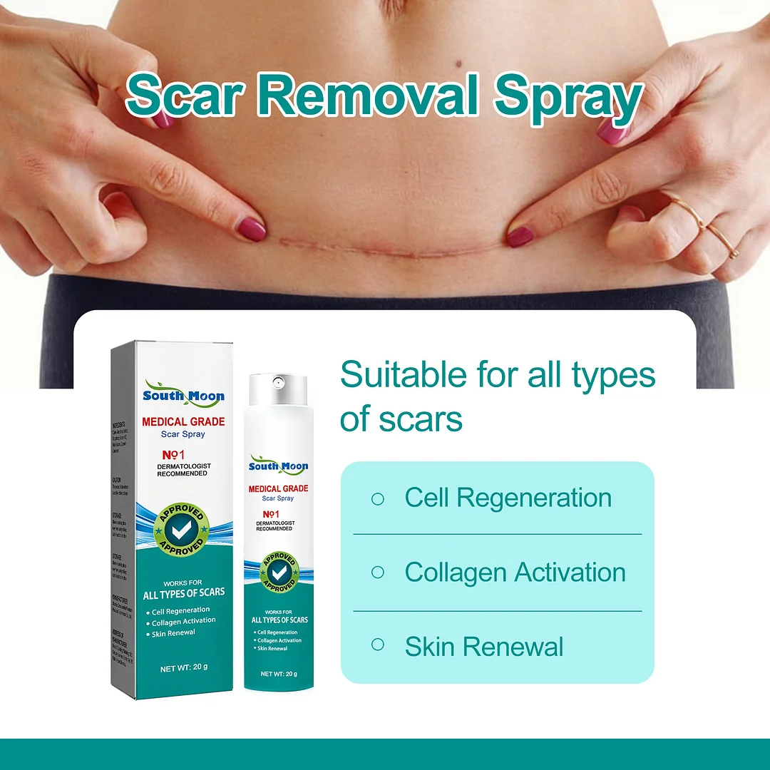 ADVANCED SCAR SPRAY FOR ALL TYPES OF SCARS – FOR EXAMPLE ACNE SCARS, SURGICAL SCARS AND STRETCH MARKS