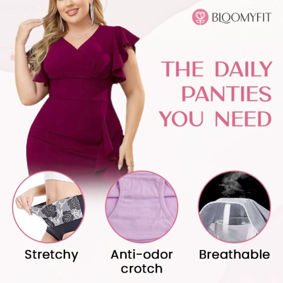 BloomyFit - High Waist Antibacterial Panties