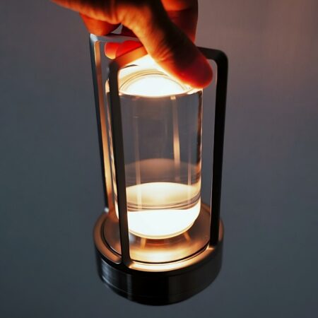 Crystal Lantern Table Lamp