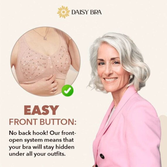 Daisy Bra - Comfortable & Convenient Front Button Bra