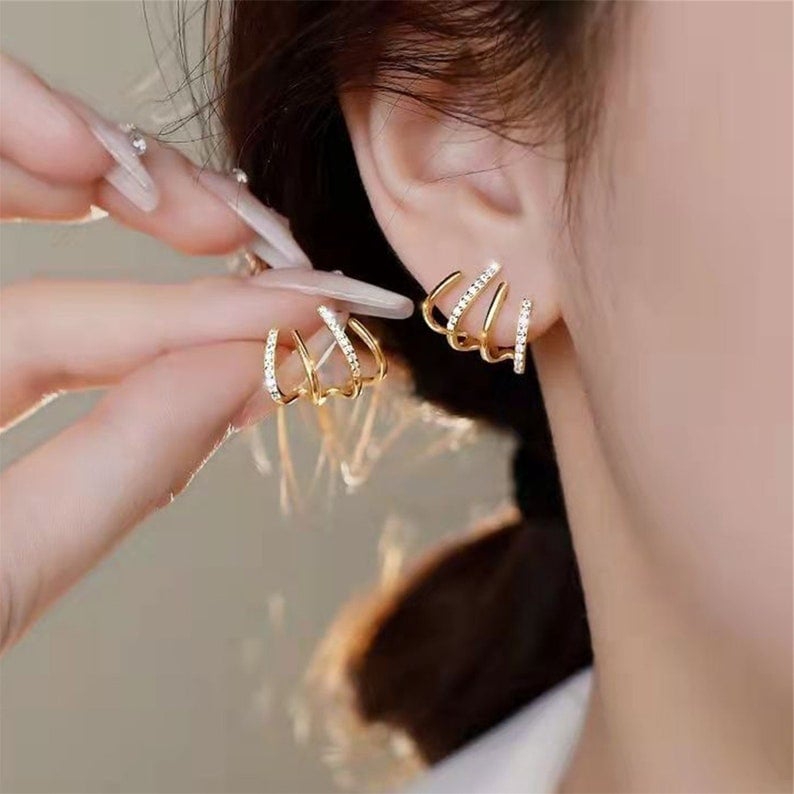 Fashion Shiny Cat Claw Earrings