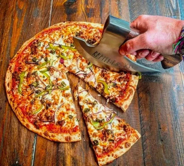 Gift to Him - Viking Hatchet Handmade Pizza Cutting Axe