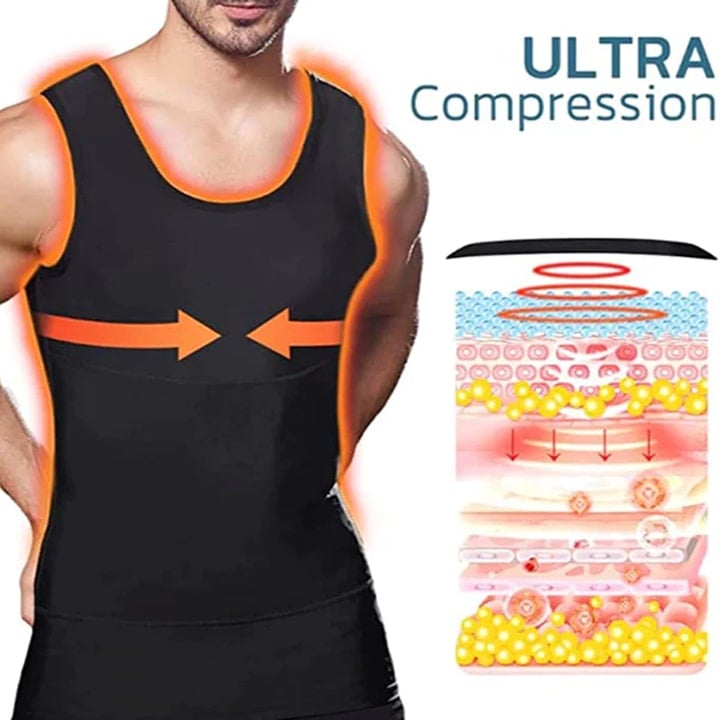 Guys Men Chest Gynecomastia Compression Top