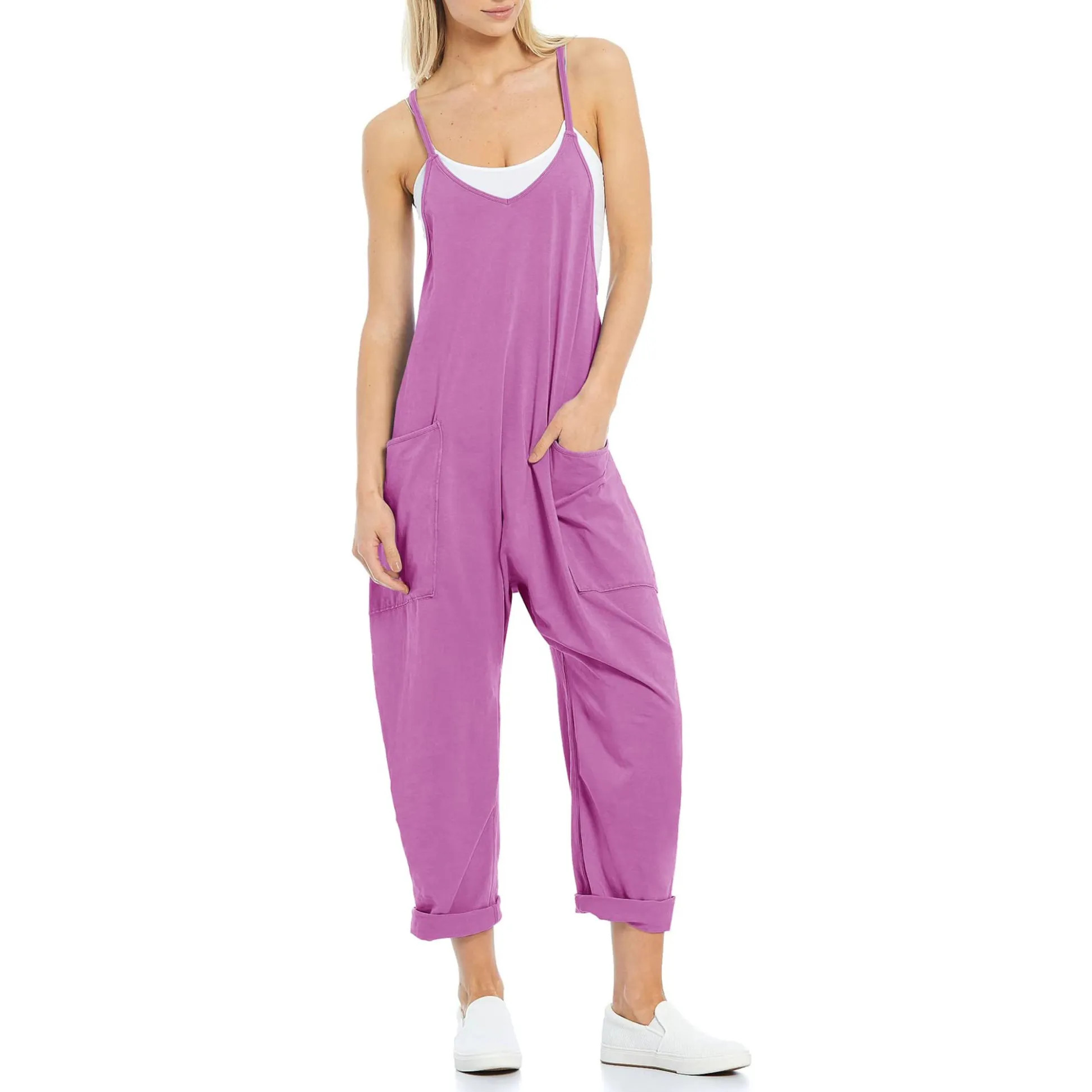 Hot Sale - Womens Casual Wide-Leg Jumpsuit