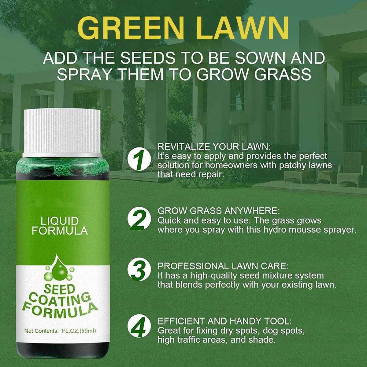 Hot Sale Green Grass Lawn Spray