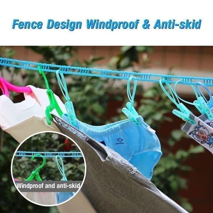 HOT SALE NOW 48% OFF – Windproof Non-Slip Clothesline (32 ft)