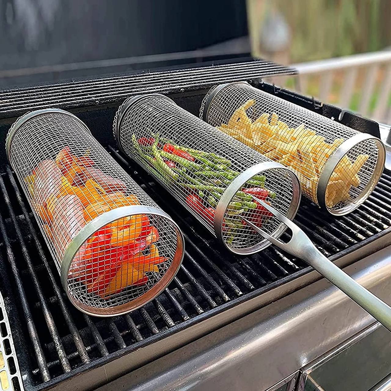 Last Day 49% OFF - Rolling Grilling Basket