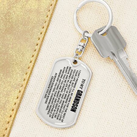 (Last Day 49%) To My Grandson - Remember Whose Grandson You Are - Unique Keychain