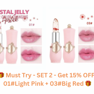 (Last Day 50% OFF) Crystal Jelly Flower Color Changing Lipstick – BEST GIFT