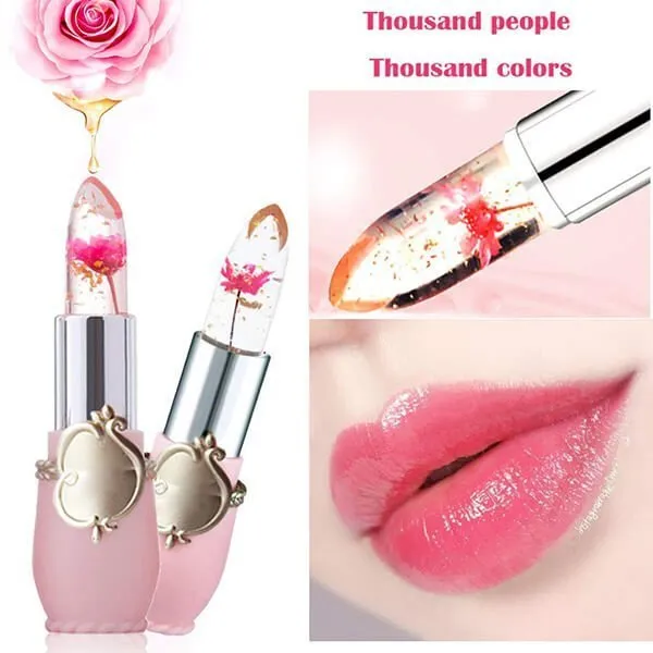 (Last Day 50% OFF) Crystal Jelly Flower Color Changing Lipstick - BEST GIFT