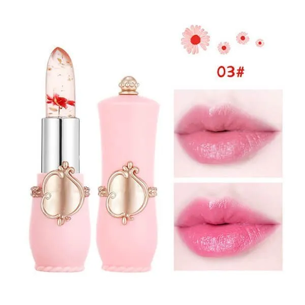 (Last Day 50% OFF) Crystal Jelly Flower Color Changing Lipstick - BEST GIFT