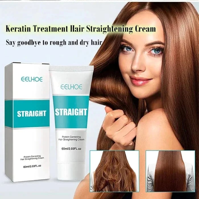 Last Day Promotion 49% OFF - Silk and Keratin Treatment Hair Straightening Cream