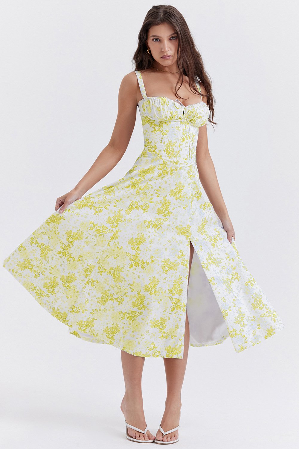 NEW WOMEN'S PRINT BUSTIER SUNDRESS