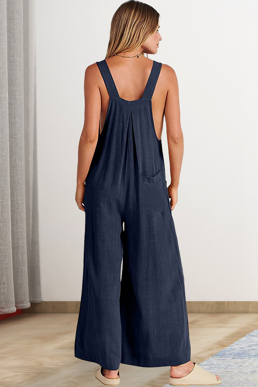 Straps Bib Overalls Wide Leg Jumpsuit