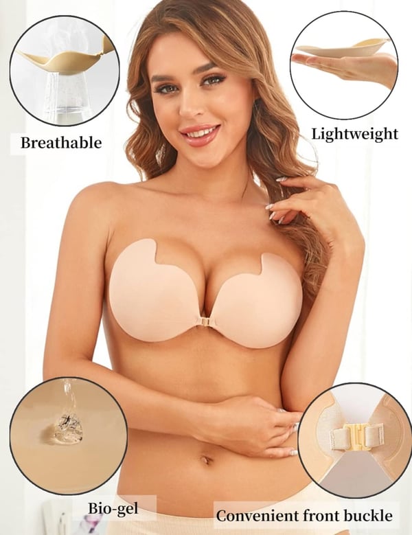 Summer Sale! 50% OFF! Ypooy Strapless Push-Up Bra