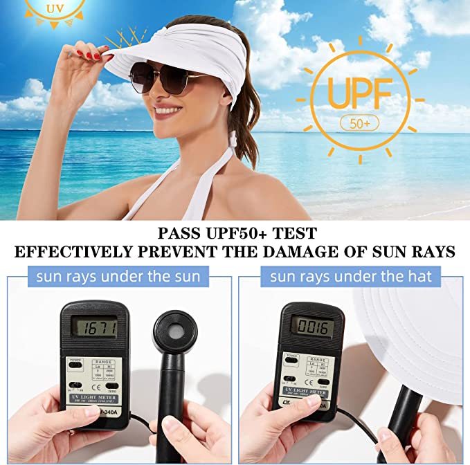 Summer Sun Visor Ponytail Hat