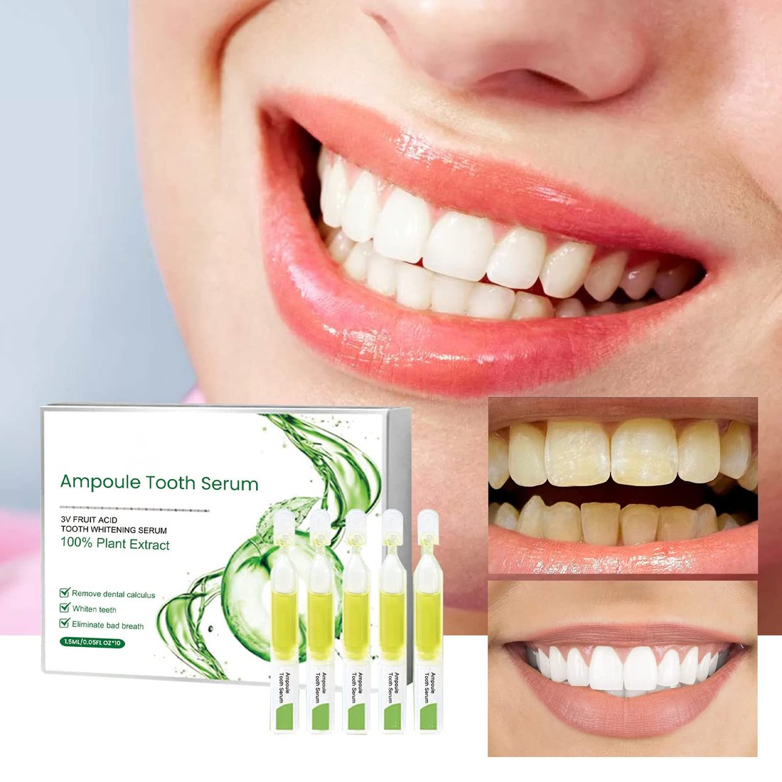 TLOPATM Ampoule Toothpaste, Removal of tartar and plaque bacteria and Teeth Whitening Essence Toothpaste.