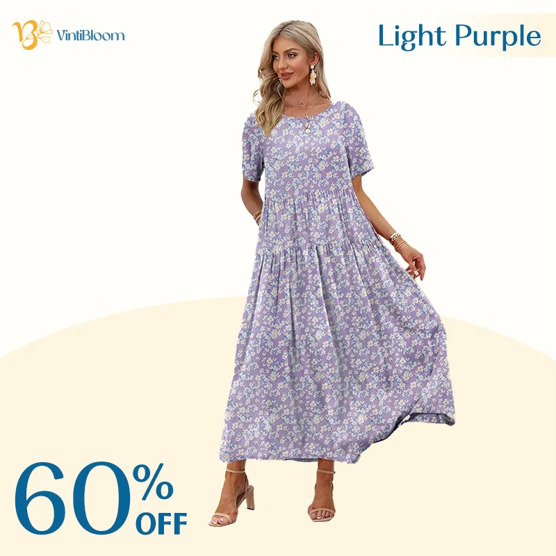 VintiBloom - Floral Summer Dress