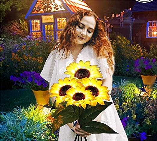 Waterproof Solar Sunflower Light