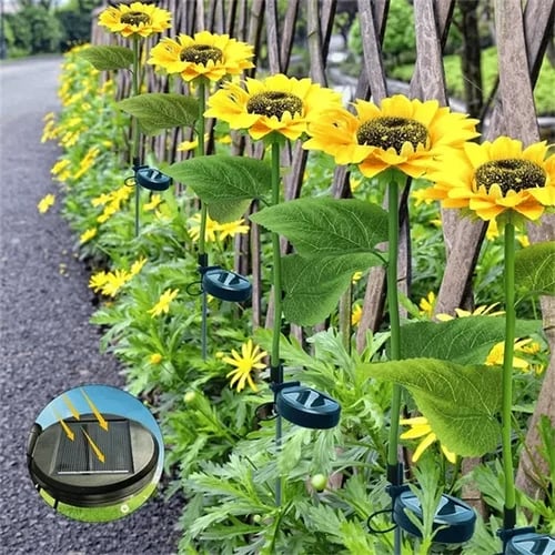 Waterproof Solar Sunflower Light