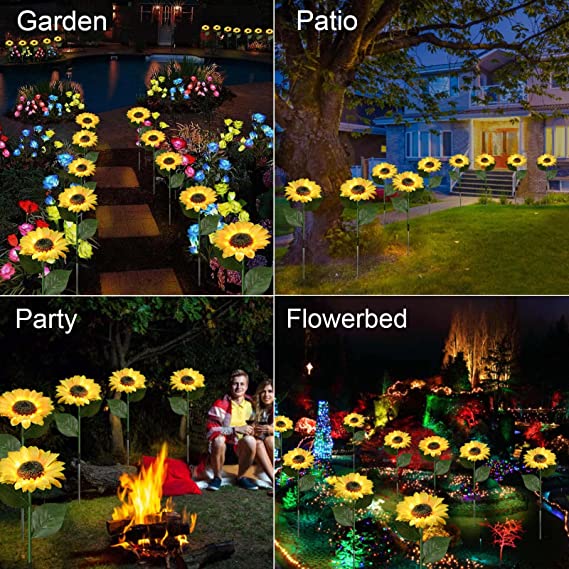 Waterproof Solar Sunflower Light