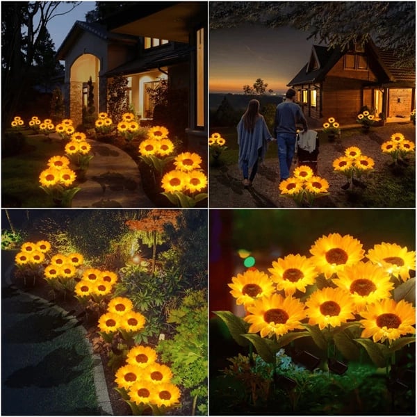 Waterproof Solar Sunflower Light