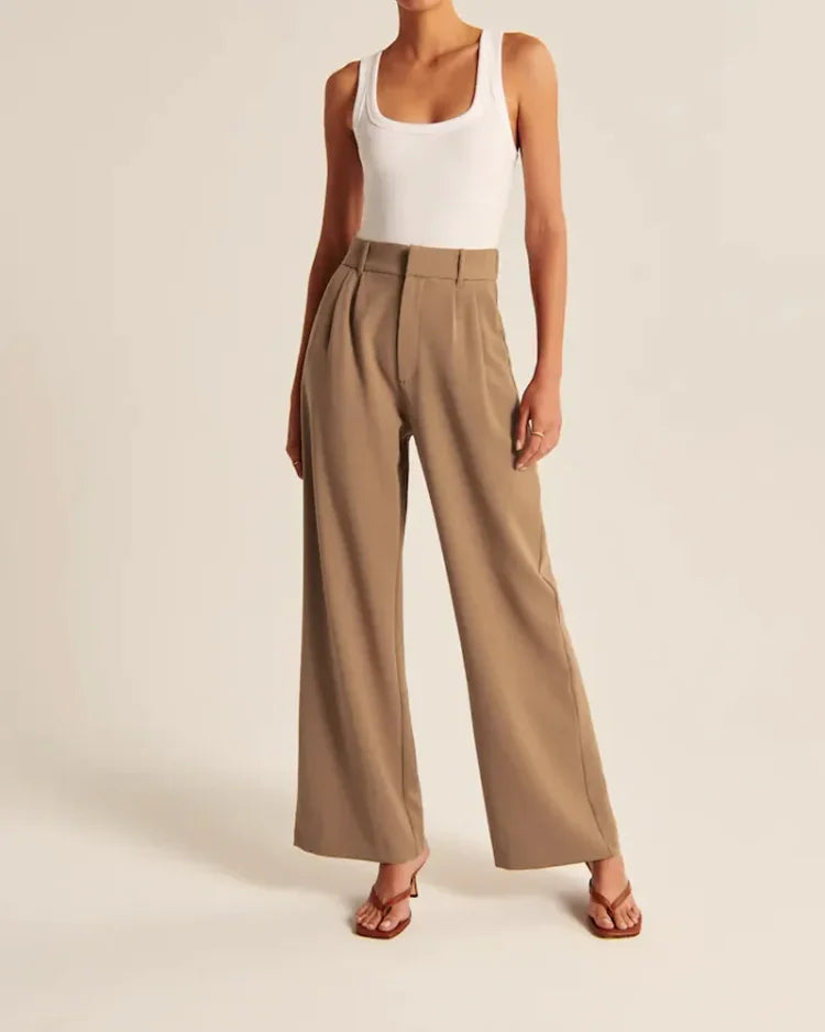 Wide Leg Tailored Pants