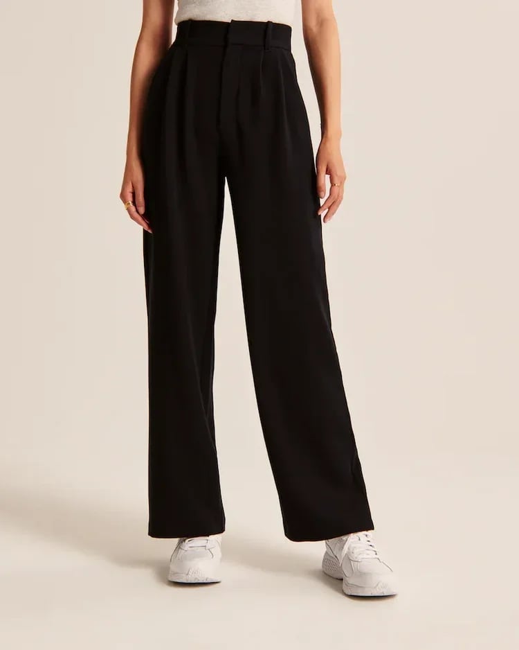 2023 NEW HIGH WAIST TAILORED WIDE LEG PANTS