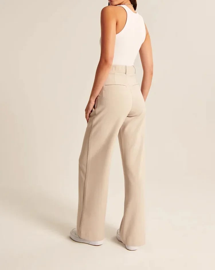 2023 NEW HIGH WAIST TAILORED WIDE LEG PANTS