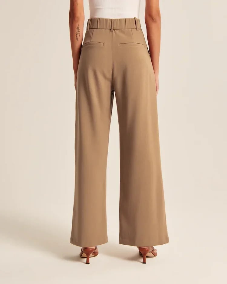 2023 NEW HIGH WAIST TAILORED WIDE LEG PANTS