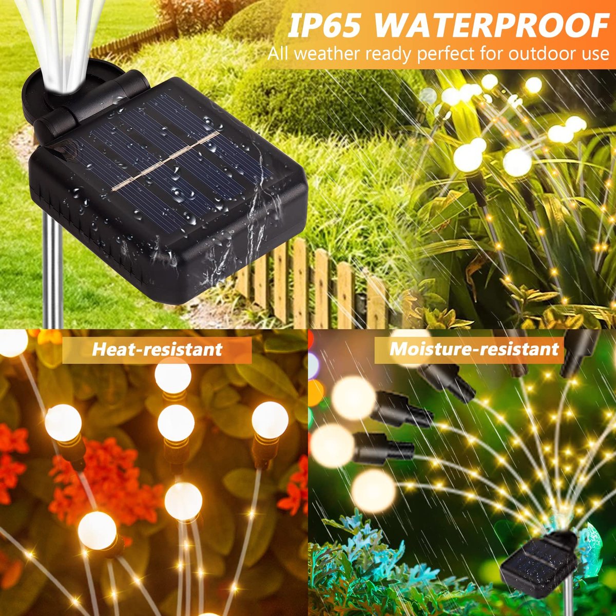 2023 New Upgraded Solar Powered Firefly Garden Light