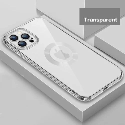 2023 New Version 2.0 Transparent Electroplated iPhone Case With Camera Protector