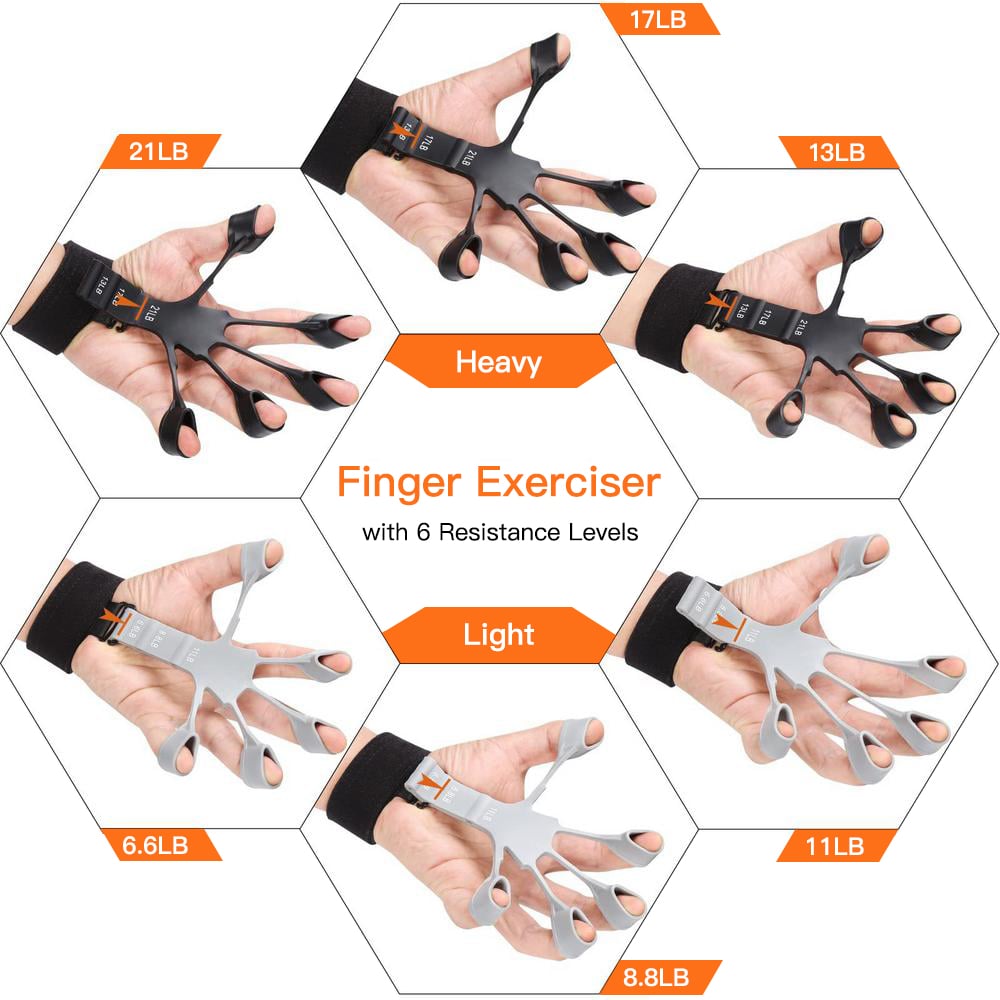 6 Resistant Level Finger Exerciser