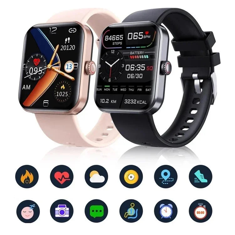 [ALL DAY MONITORING OF HEART RATE AND BLOOD PRESSURE] BLUETOOTH FASHION SMARTWATCH