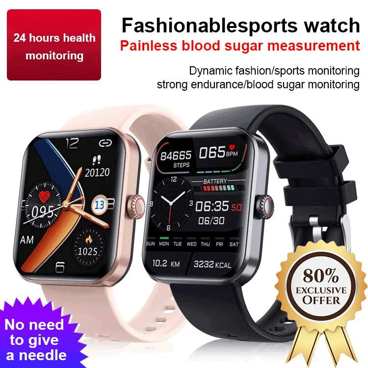 [ALL DAY MONITORING OF HEART RATE AND BLOOD PRESSURE] BLUETOOTH FASHION SMARTWATCH