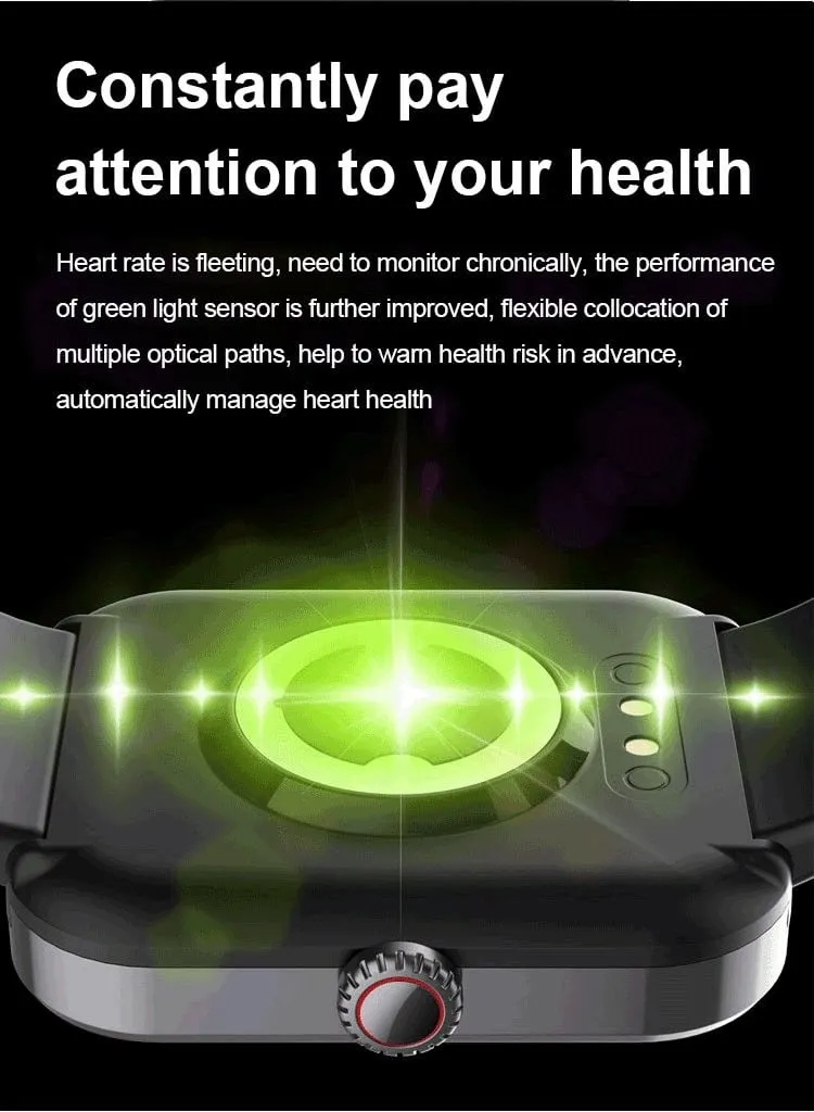 (All day monitoring of heart rate,blood sugar, and blood pressure) Bluetooth