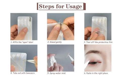 BROWSLUV Glue-Free Invisible Double Eyelid Sticker - 480 pcs