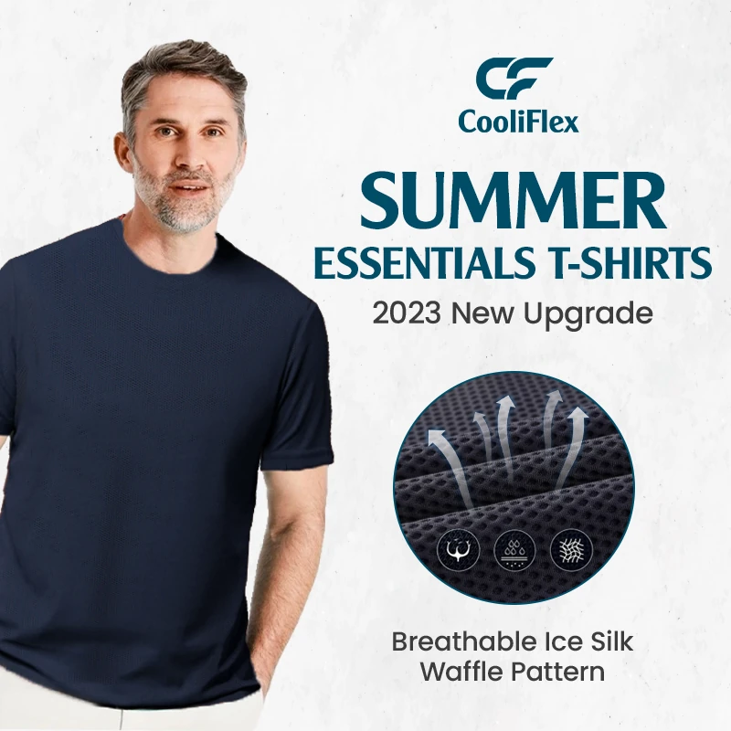 CooliFlex - Breathable Ice Silk Waffle Weave T-Shirt