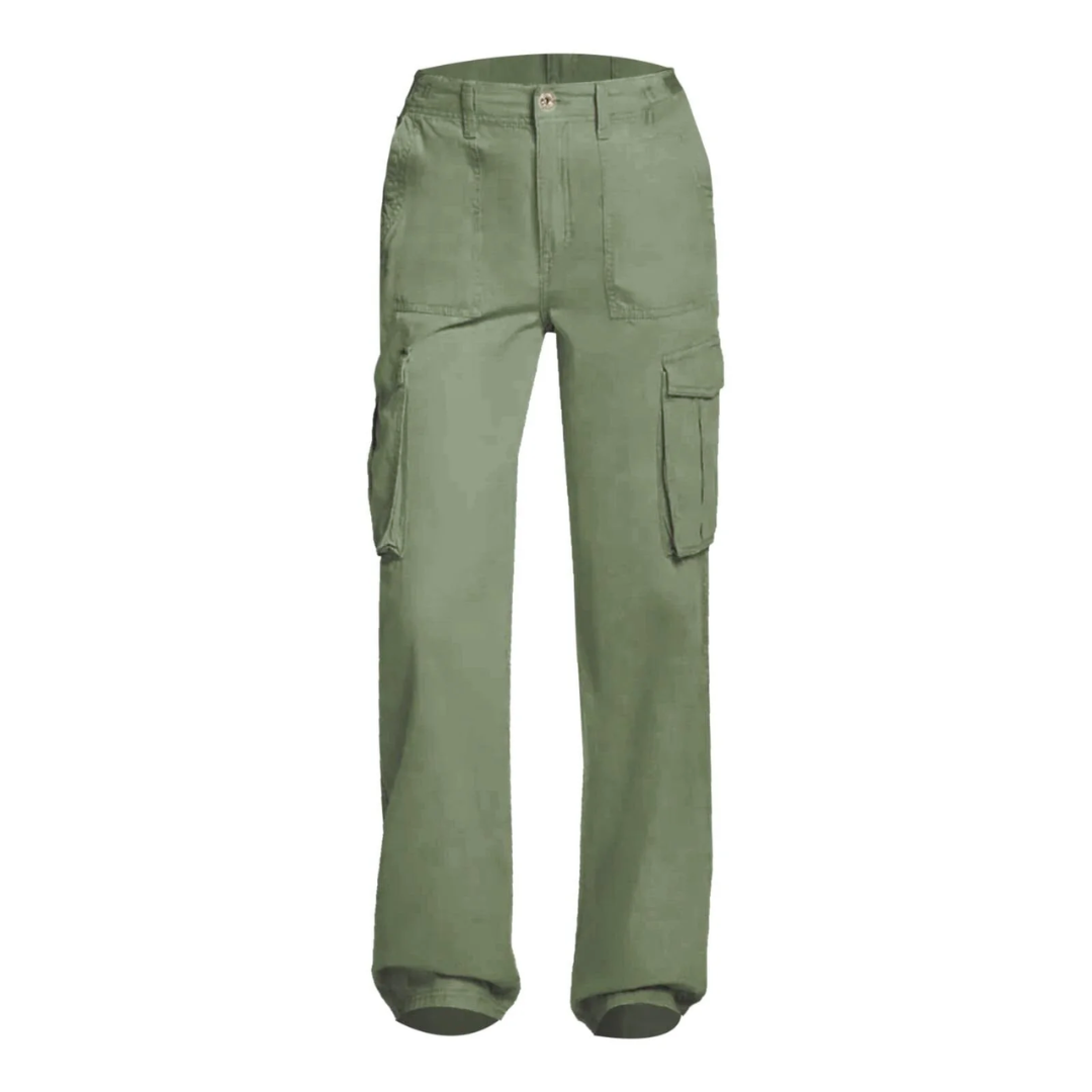 Curve Perfect Adjustable Waist Cargo Pants