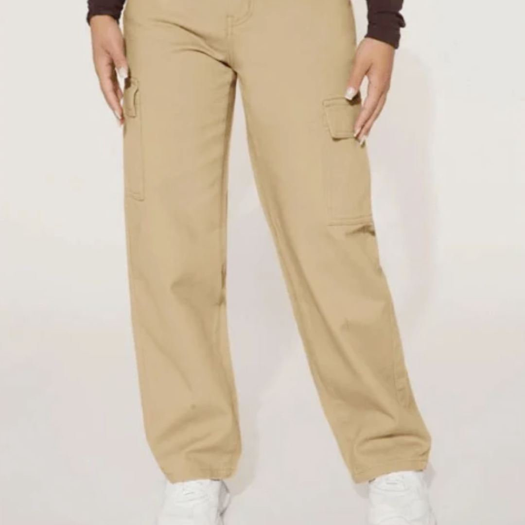 Curve Perfect Adjustable Waist Cargo Pants