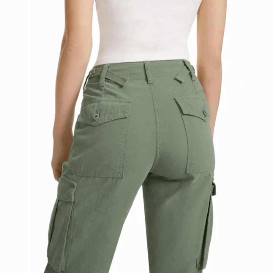 Curve Perfect Adjustable Waist Cargo Pants