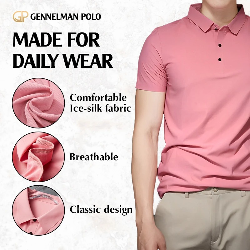 Gennelman Polo - Last Day 70%OFF - Men Ice Silk Classic Polo