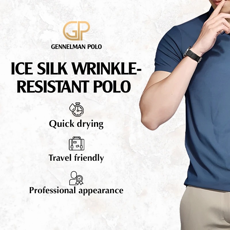 Gennelman Polo - Last Day 70%OFF - Men Ice Silk Classic Polo