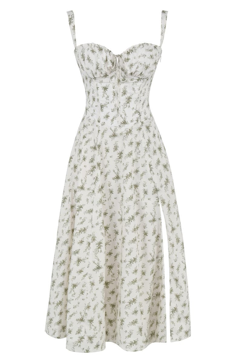 Haventic Floral Snatched Waist Dress