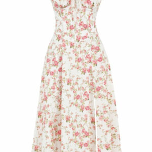 Haventic Floral Snatched Waist Dress