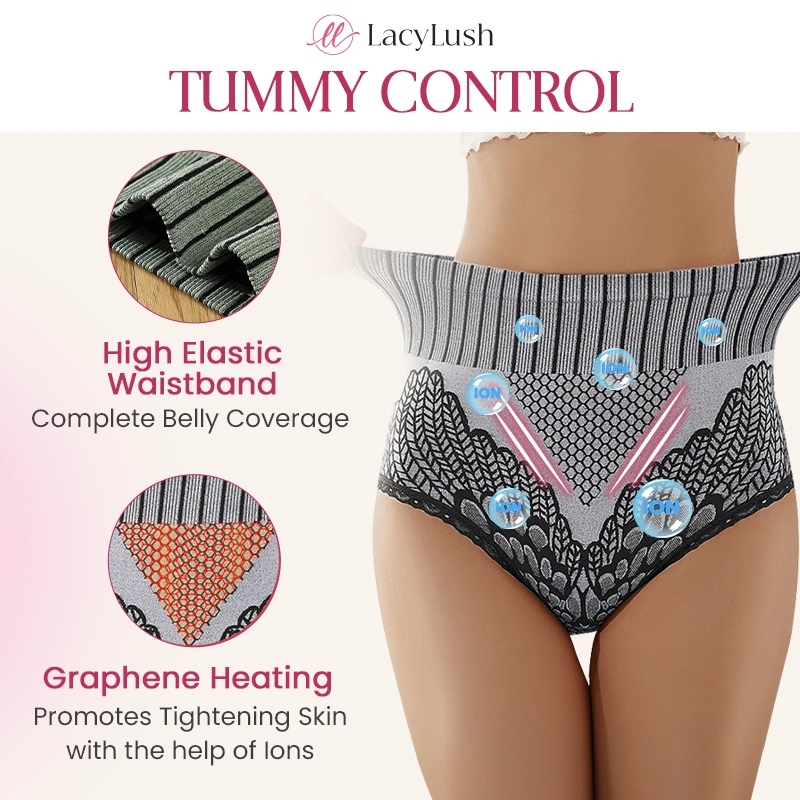 LacyLush – Graphene-Infused High Waist Shaping Panties